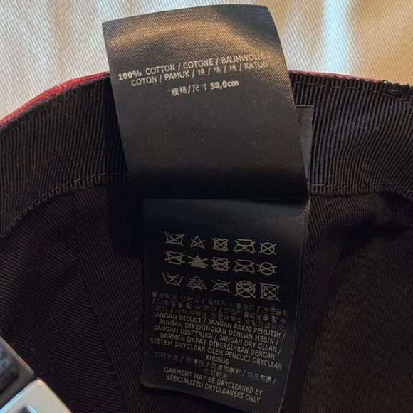 BRAND NEW WITH TAGS FENDI RED GLAZED FF ZUCCA MONOGRAM HAT BASEBALL BALL CAP - Picture 7 of 10